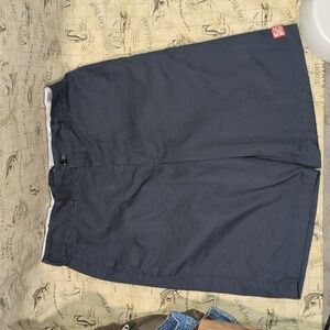Red Kap x Vans Original Workwear Off the Wall 32" Blue Shorts Excellent!…